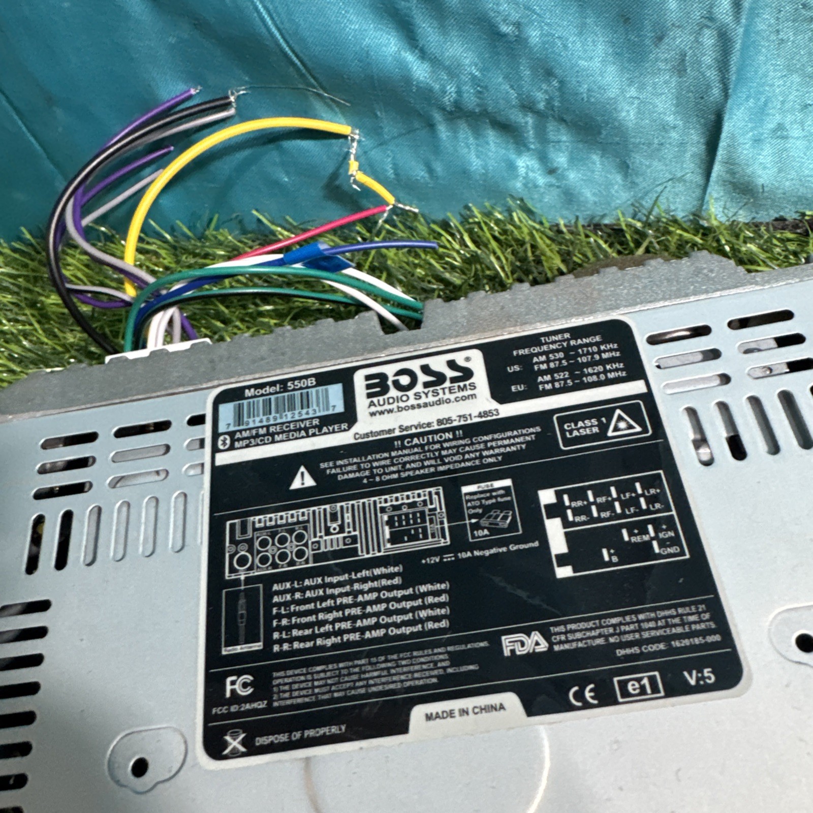 Boss Audio Systems Model 550B CD AM/FM Receiver