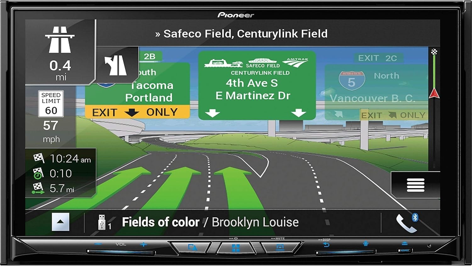Pioneer AVIC-W8400NEX Flagship in-Dash Navigation AV Receiver – 7” Wvga Display