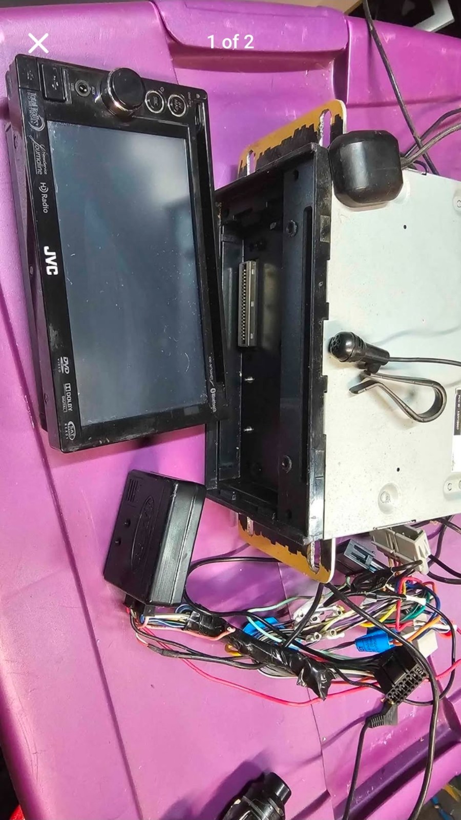 JVC KW-NT500HDT 6.1 touchscreen with nav antenna Bluetooth dvd