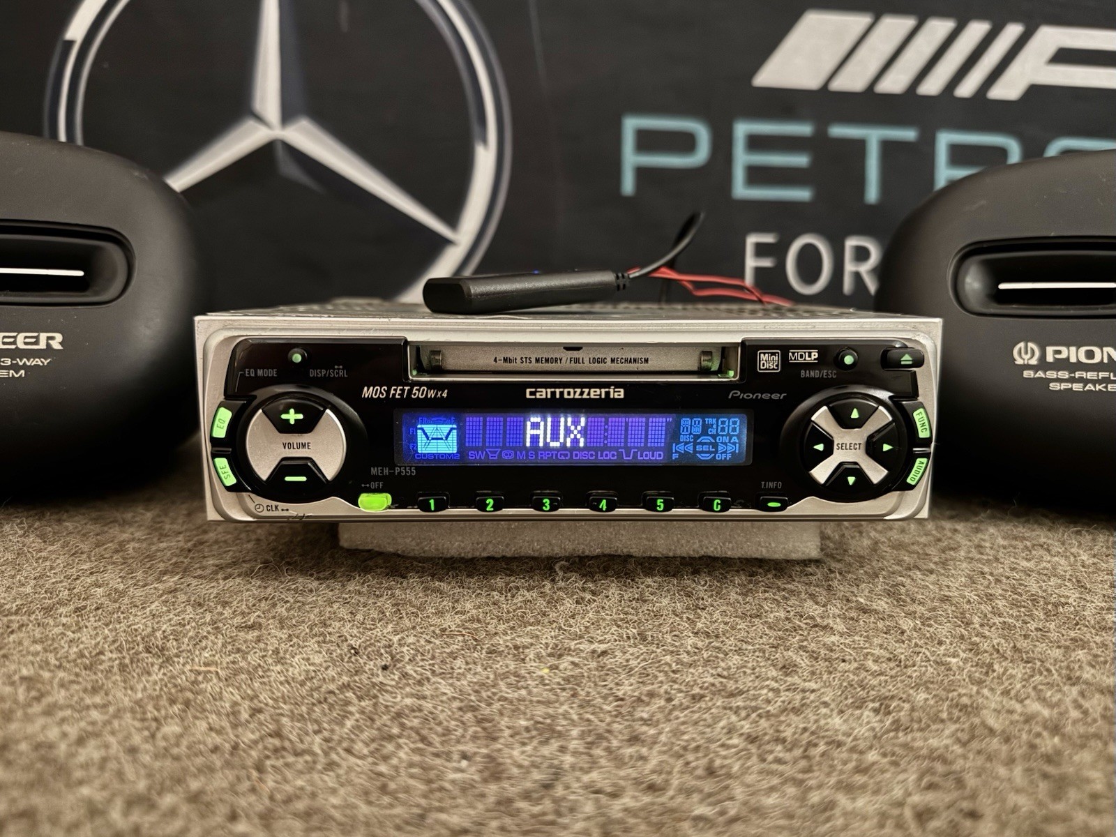 PIONEER CARROZZERIA MEH-P555 Car Radio Minidisc Player Bluetooth Module