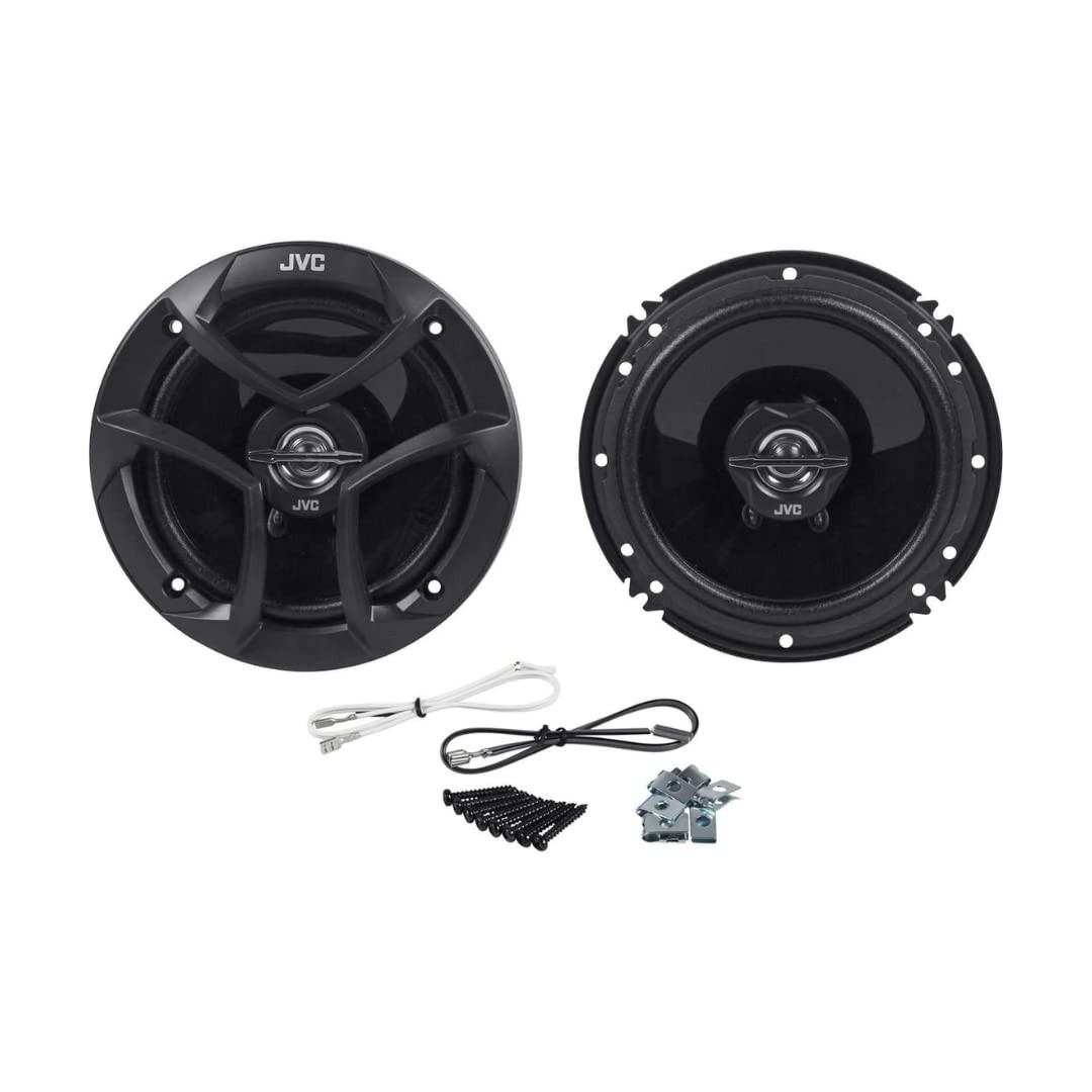 JVC KD-X280BT Car Stereo + 4x JVC CS-J620 6.5″ Speakers Bundle – Bluetooth, 300W