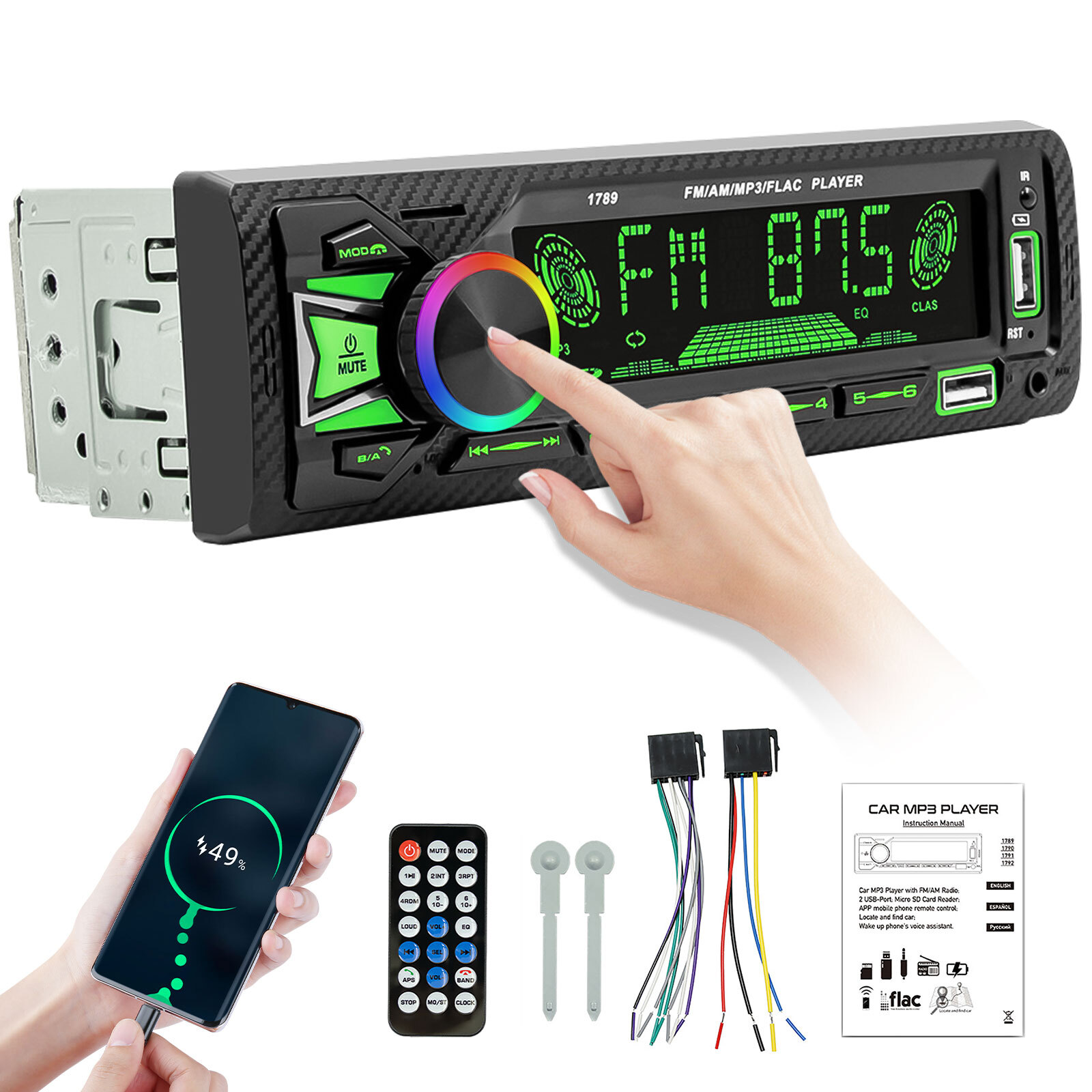 Estereos Para Carros Bloothtooth Auto Estereo Radios con Bluetooth Coche Carro