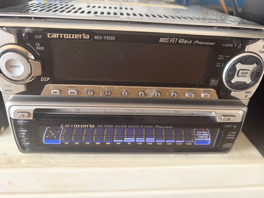 Pioneer Carrozzeria MEH-P9900 CDS-P5000 2DIN Car Audio CD MD Player Equalizer