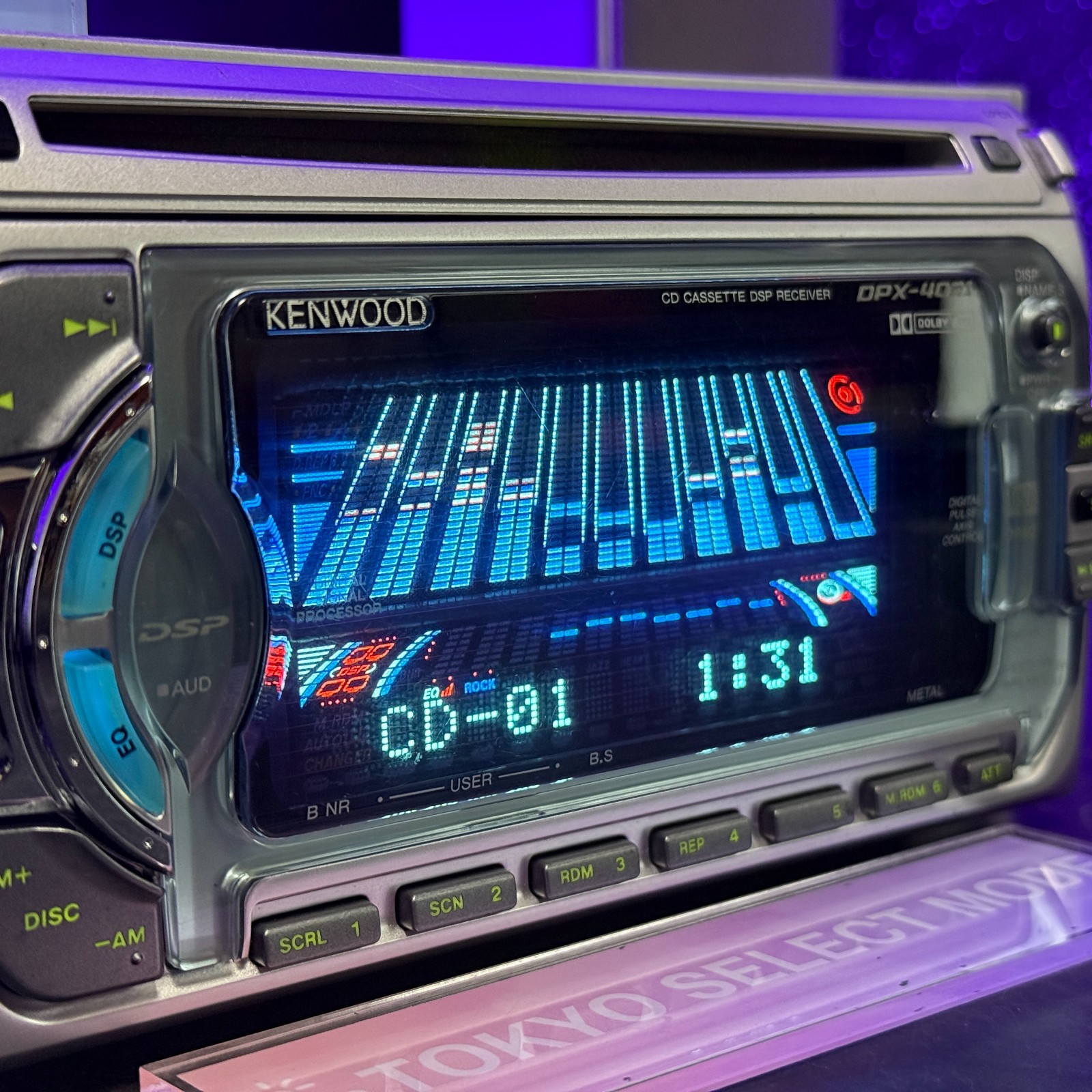 Kenwood DPX-4021 2DIN Car Audio CD Cassette Bluetooth Player JDM Tested In Stock