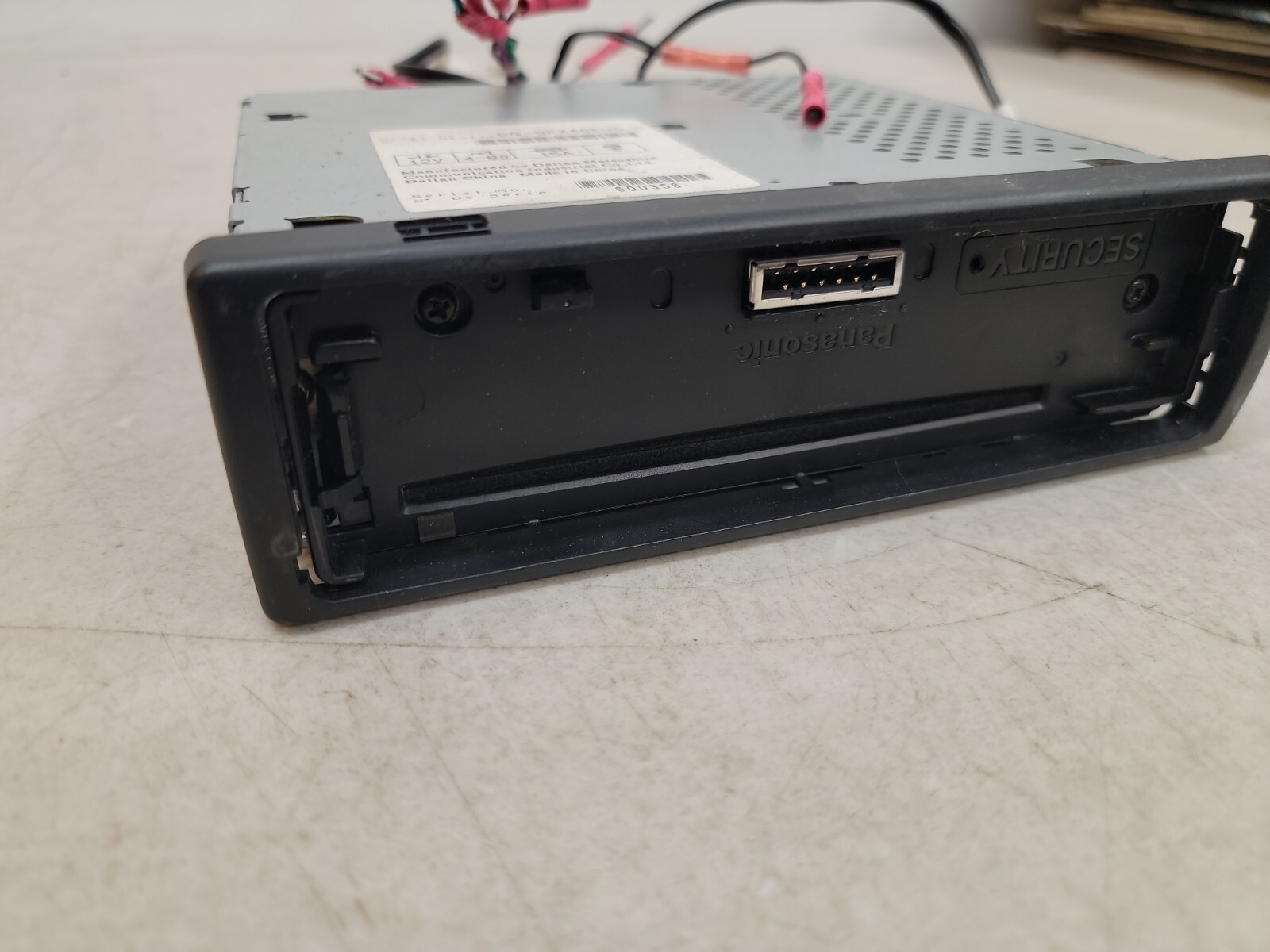 Panasonic DPX40 cd player receiver MXE stereo player in dash CQDPX40EUC