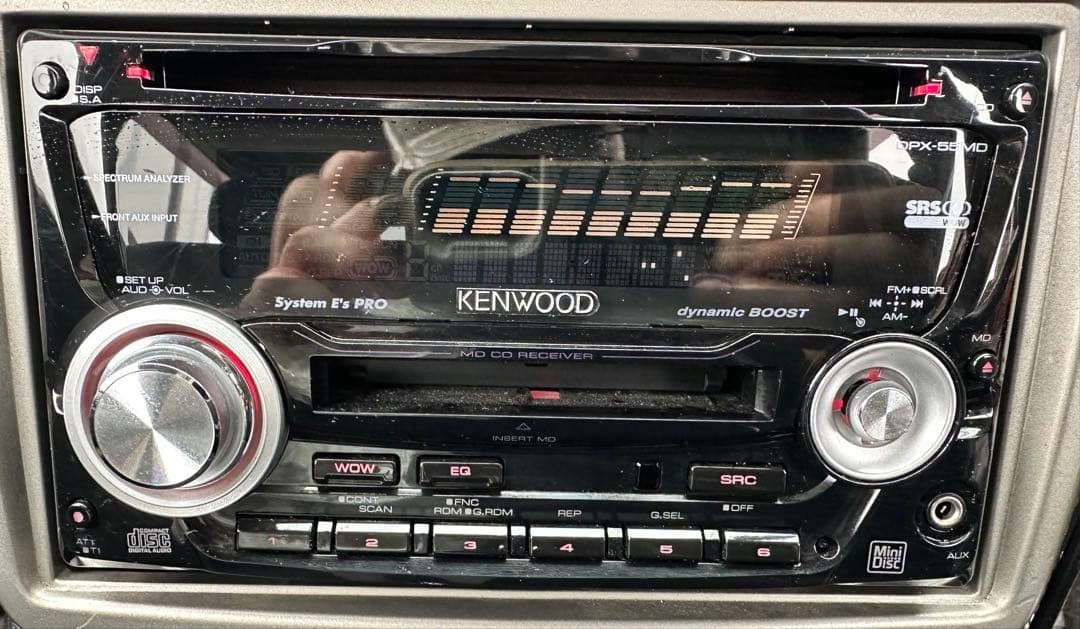 KENWOOD DPX-55MD CD MD Receiver Car Audio Head Unit Stereo Player Tested Working