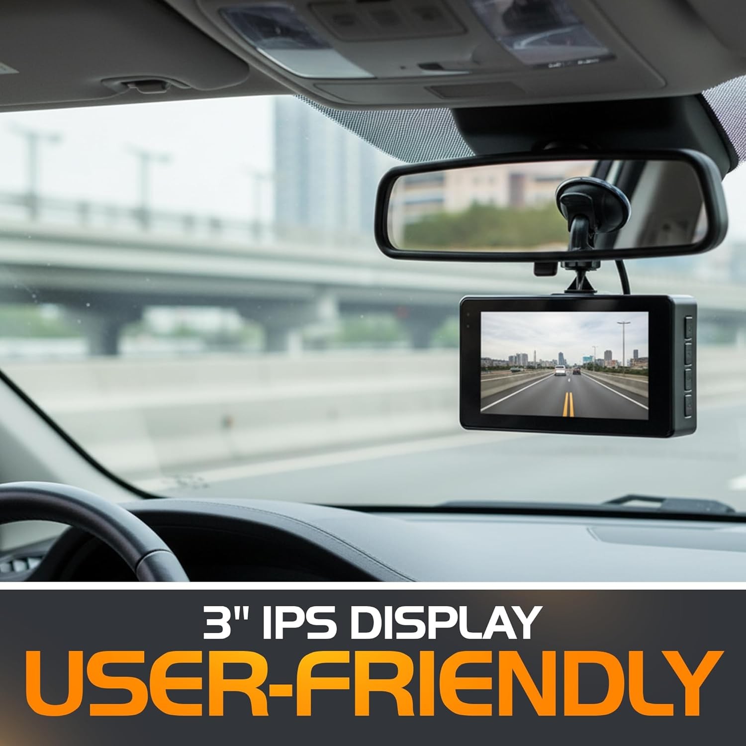 BRAND NEW 4K Front Dash Cam 2K Rear Full HD Wide Angle Night Vision Dash Camera
