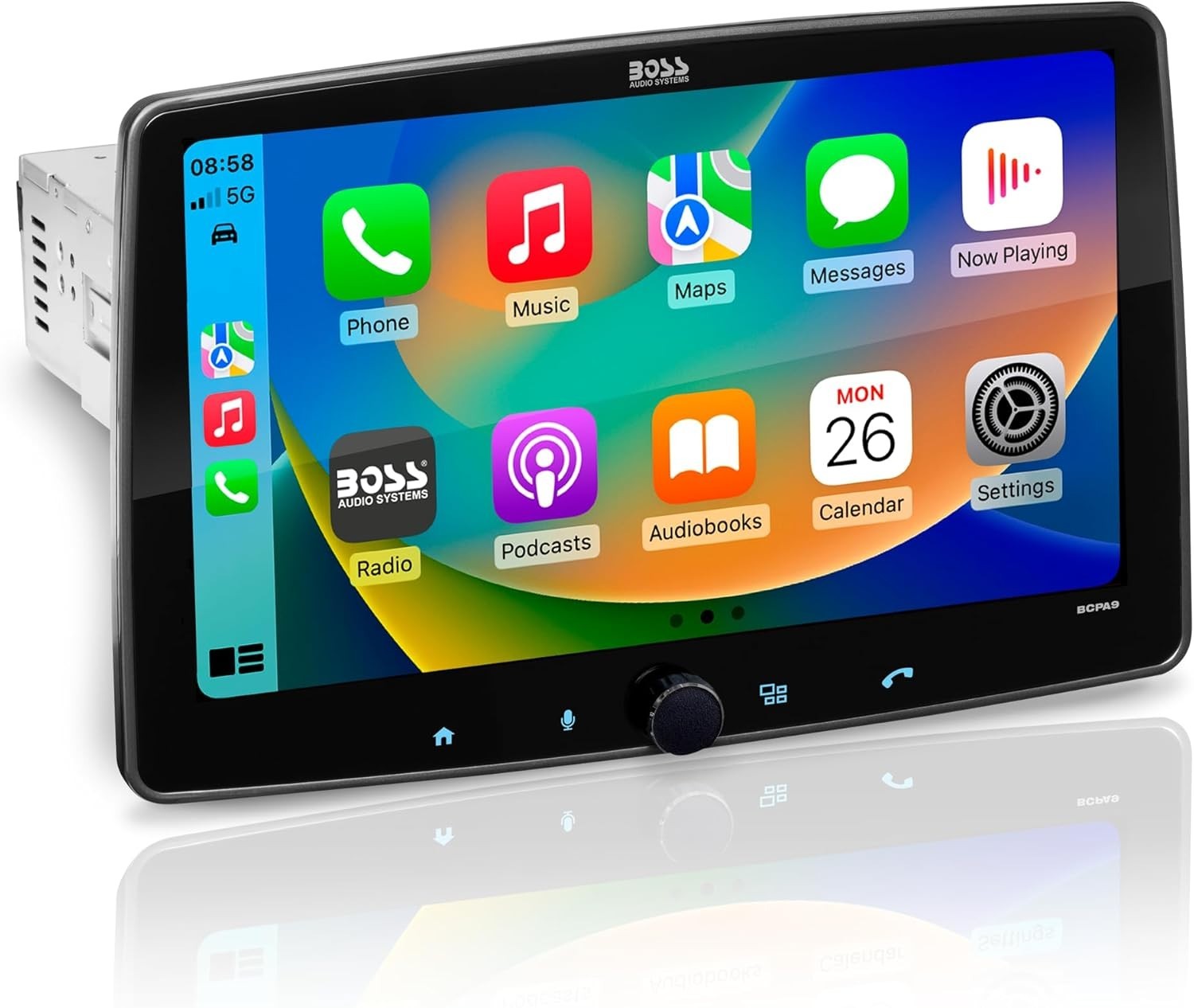 BOSS Audio Systems BCPA9 Single DIN Car Stereo Wireless Apple CarPlay, Android