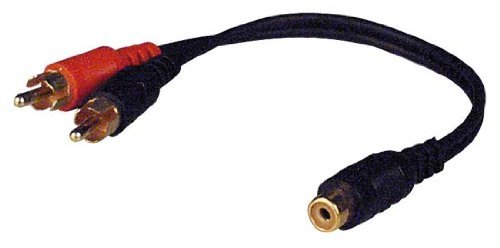 5x RY5 Pyramid 2 Male to 1 Female RCA Adaptor
