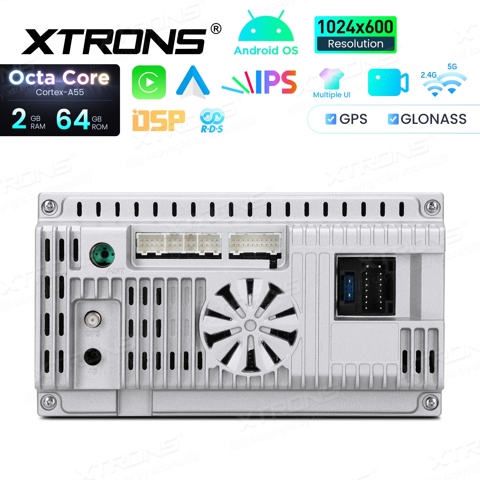 for BMW E46 325i 330i Android 14 Car Radio 7″ IPS Octa Core Wireless CarPlay 64G