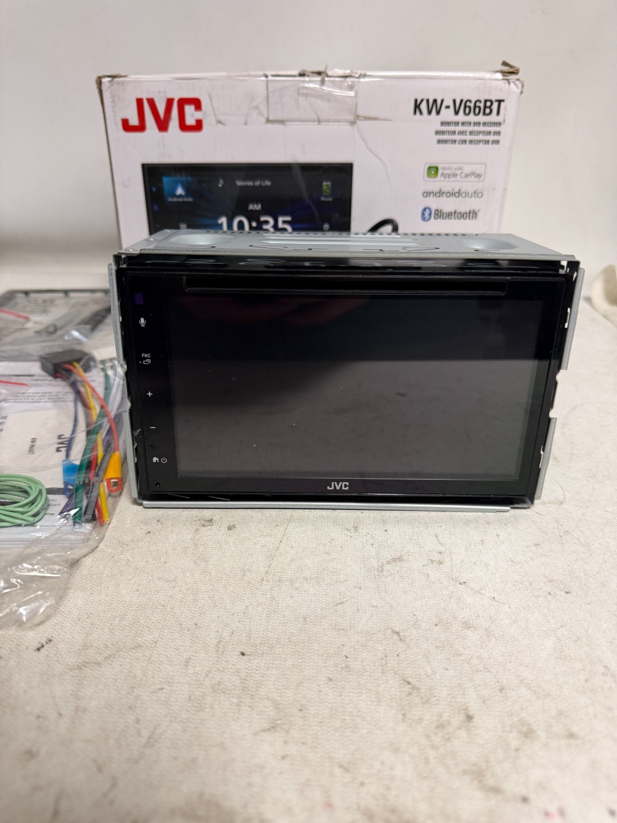 JVC KW-V66BT Apple CarPlay Android Auto DVD/CD Player w/ 6.8″ Touchscreen