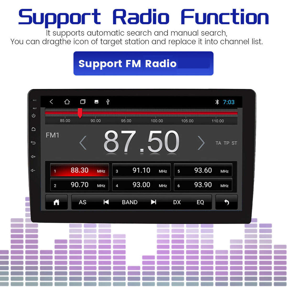 Car Radio GPS Stereo Android Apple Carplay BT For Jeep Patriot Compass 2010-2016