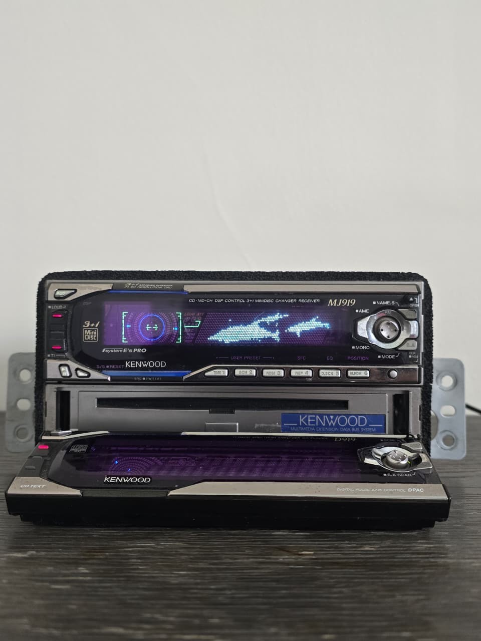 Kenwood MJ919 + D919 CD/3+1 MiniDisc Car Stereo DSP JDM – MD Error 99