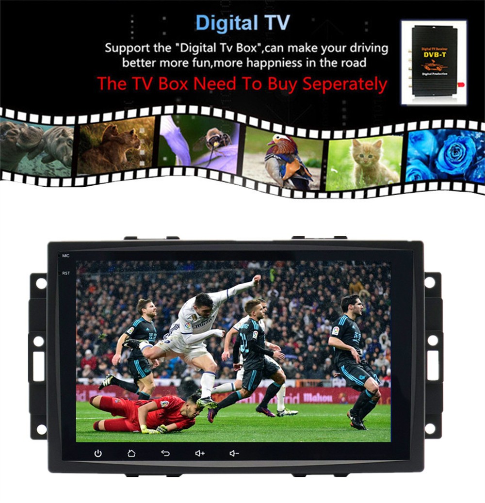 8in Android 14 Car Multimedia Player HD BT WIFI Fit For 2005-2007 Dodge Charger