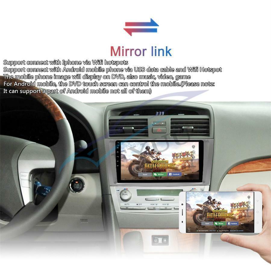 Android 9.1 Quad-core 9″ GPS RAM 2GB ROM 32GB BT DAB Wifi OBD For Camry 2007-11
