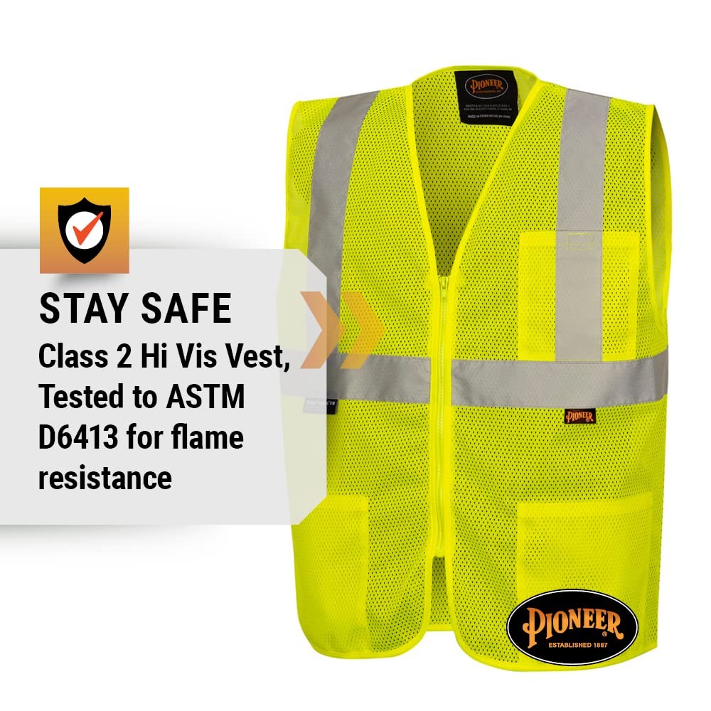 Hi Vis Self-Extinguishing FR Safety Vest for Men & Women – Flame Resistant Me…
