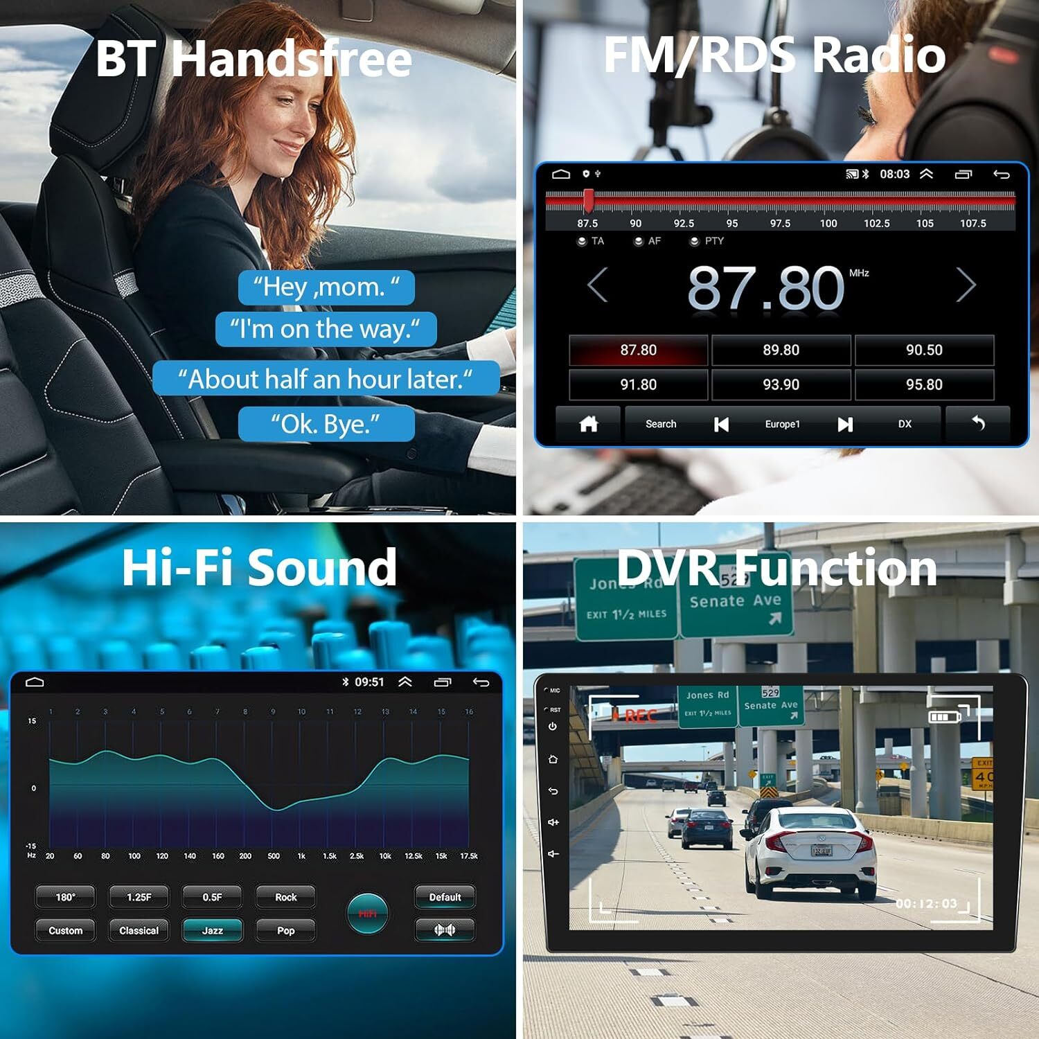 Car In-Dash Navigation GPS Units Carplay+Camera Android For 2007-2011 Honda CRV