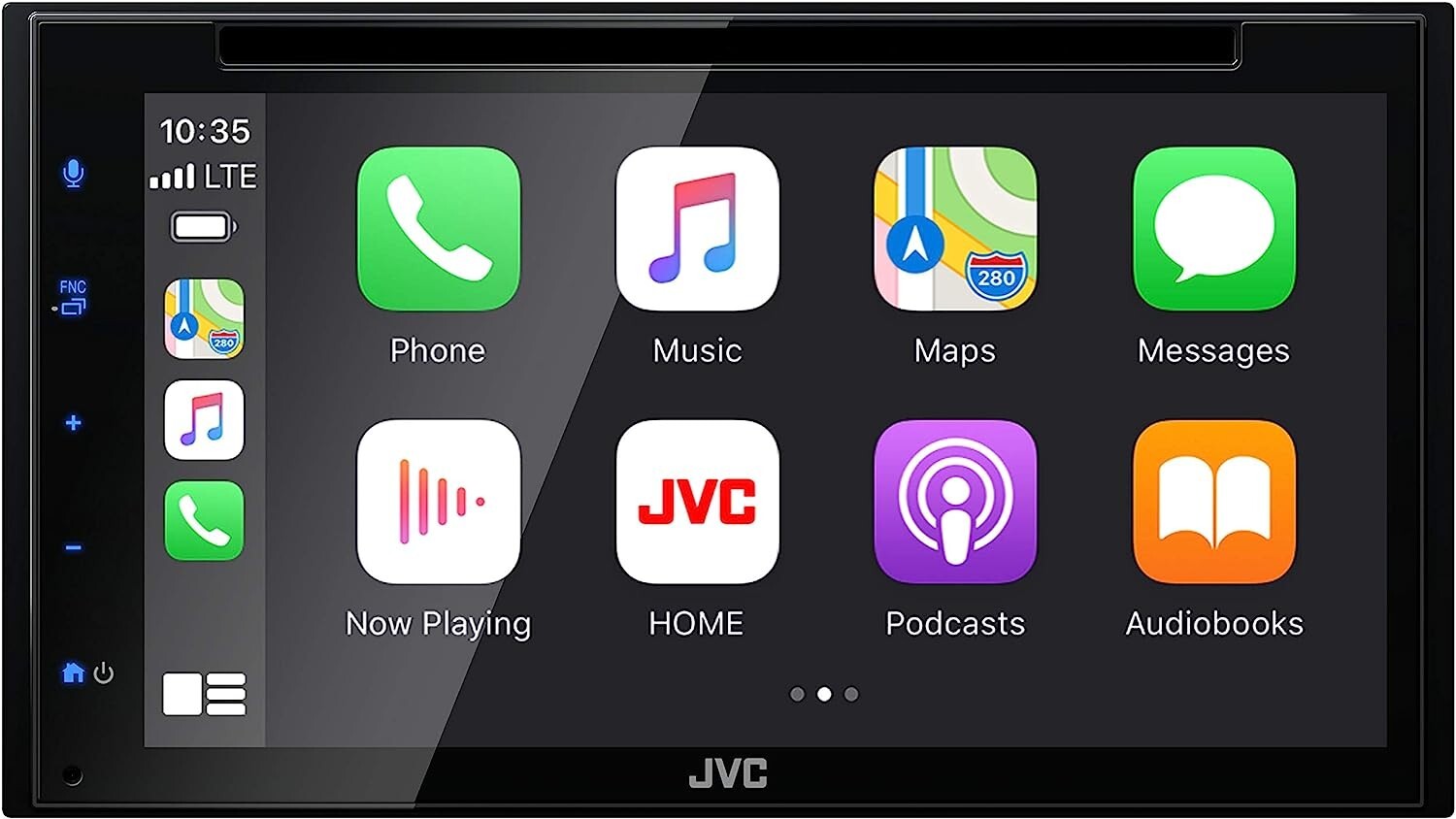 JVC KWV66BT 6.8 Inch Bluetooth Car Digital Multimedia Receiver Carplay, Android