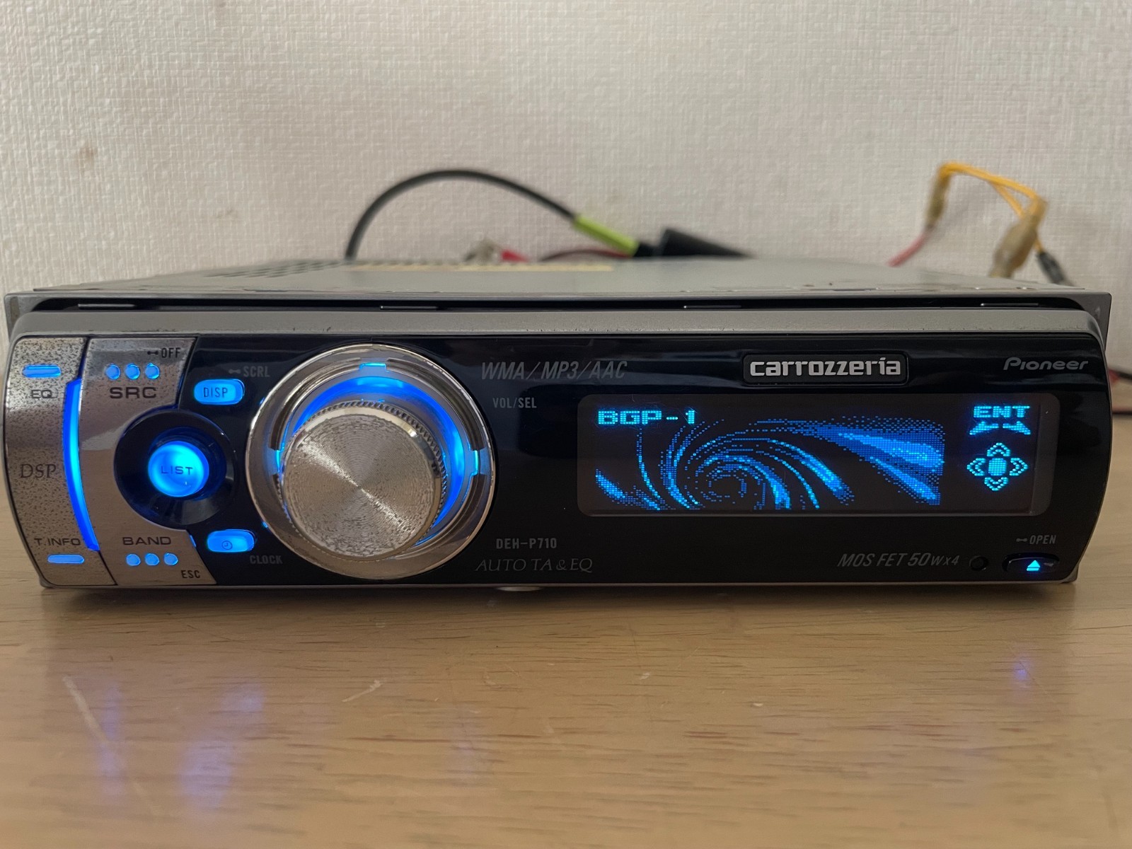 Pioneer Carrozzeria DEH-P710 1DIN Car Audio CD Bluetooth Player Tested Working