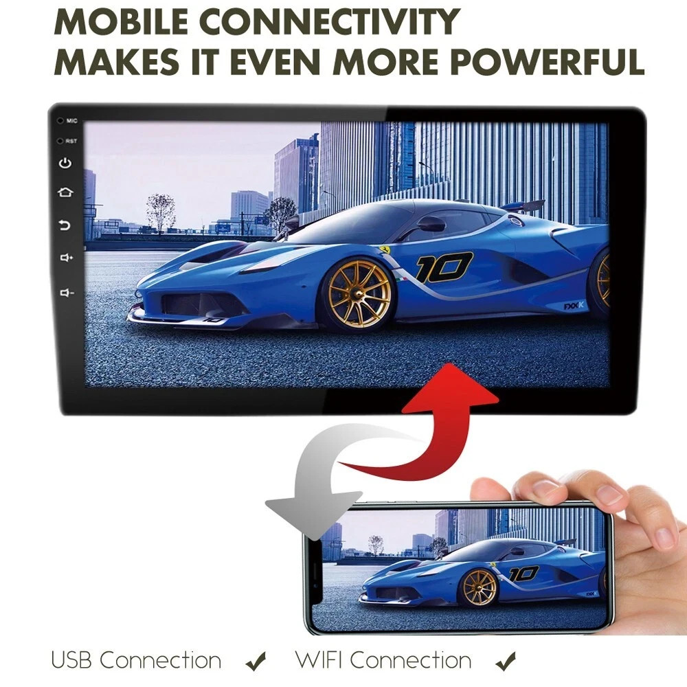 9″ Car Stereo Wireless CarPlay Android Auto GPS WiFi Touch Screen  2GB+64 GB
