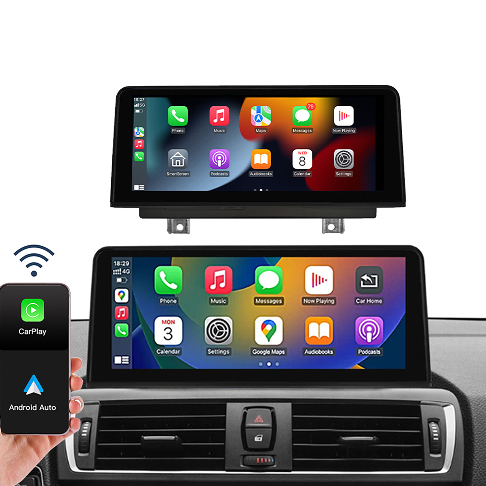 For BMW 1/2/3/4 Series F20 F30 NBT 10.25” Carplay/Android Auto Touchscreen