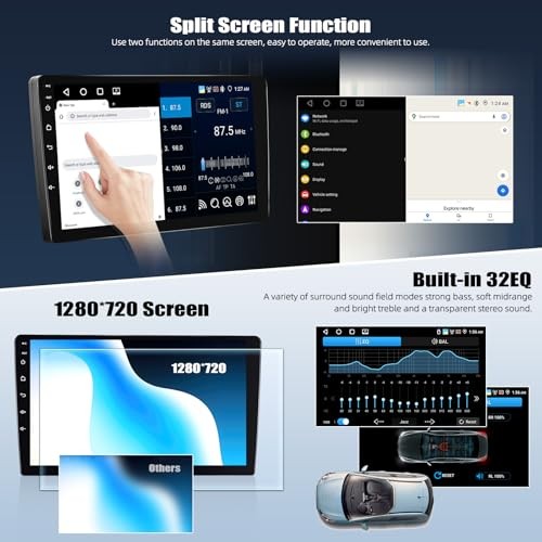 [4G+64G] Car Radio for Mazda 5 2007-2012 with Wireless CarPlay Android Auto,9″