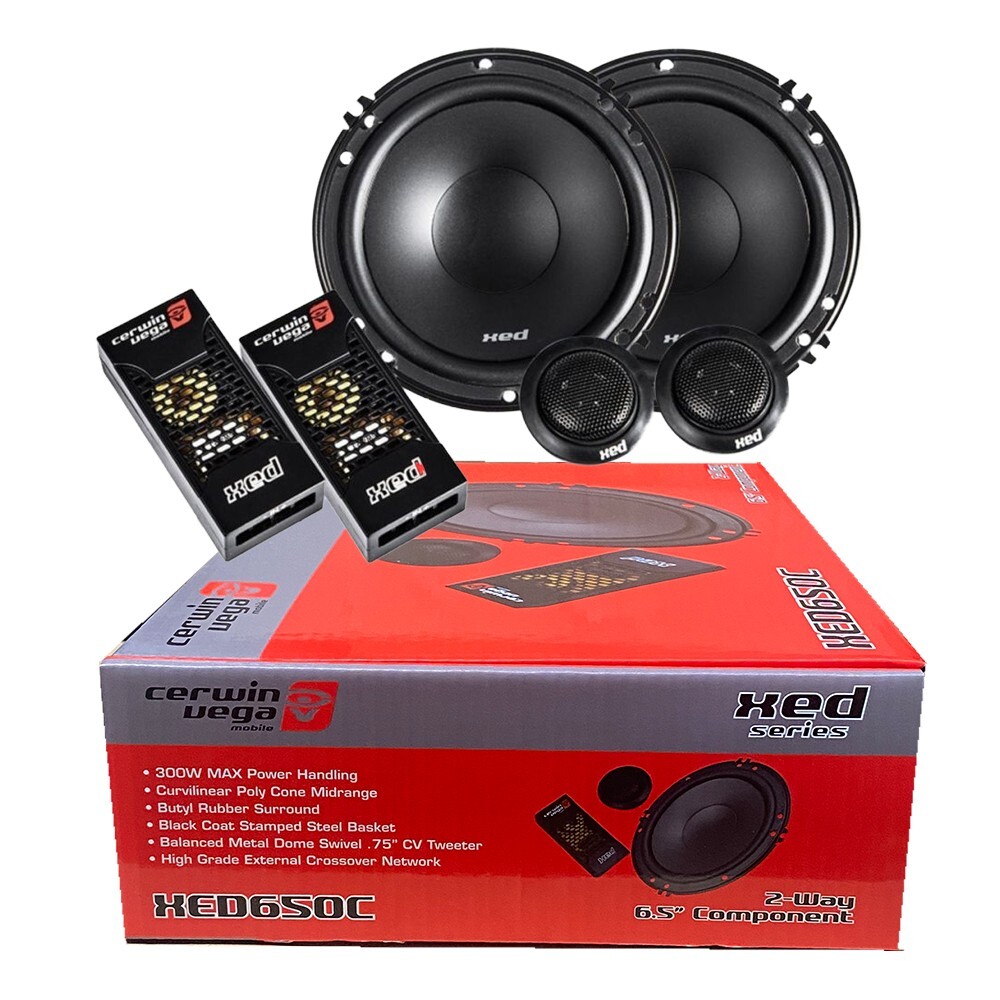 Single DIN Car Stereo MP3 Receiver + 6.5″ component & 6×9 coax speakers Package