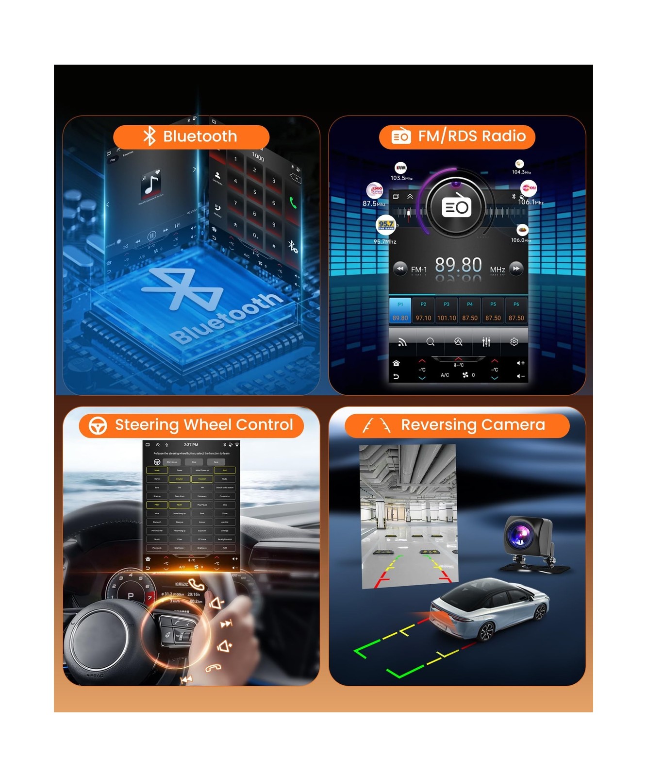 6G+128G Android 15 Car Stereo for Chevrolet Chevy Cruze 2009-2015 with Wirele…