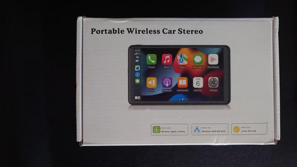 7” Portable Wireless CarPlay Touch Screen Stereo Backup Cam • OpenBox • Complete