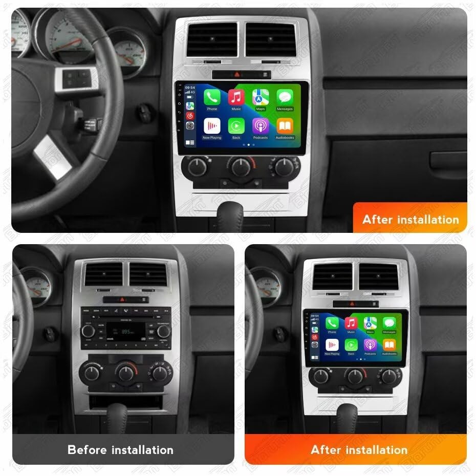 5GWiFi Upgrade Stereo Radio for Dodge Charger 2008 2009 8-Core,FM RDS,2GB+32GB