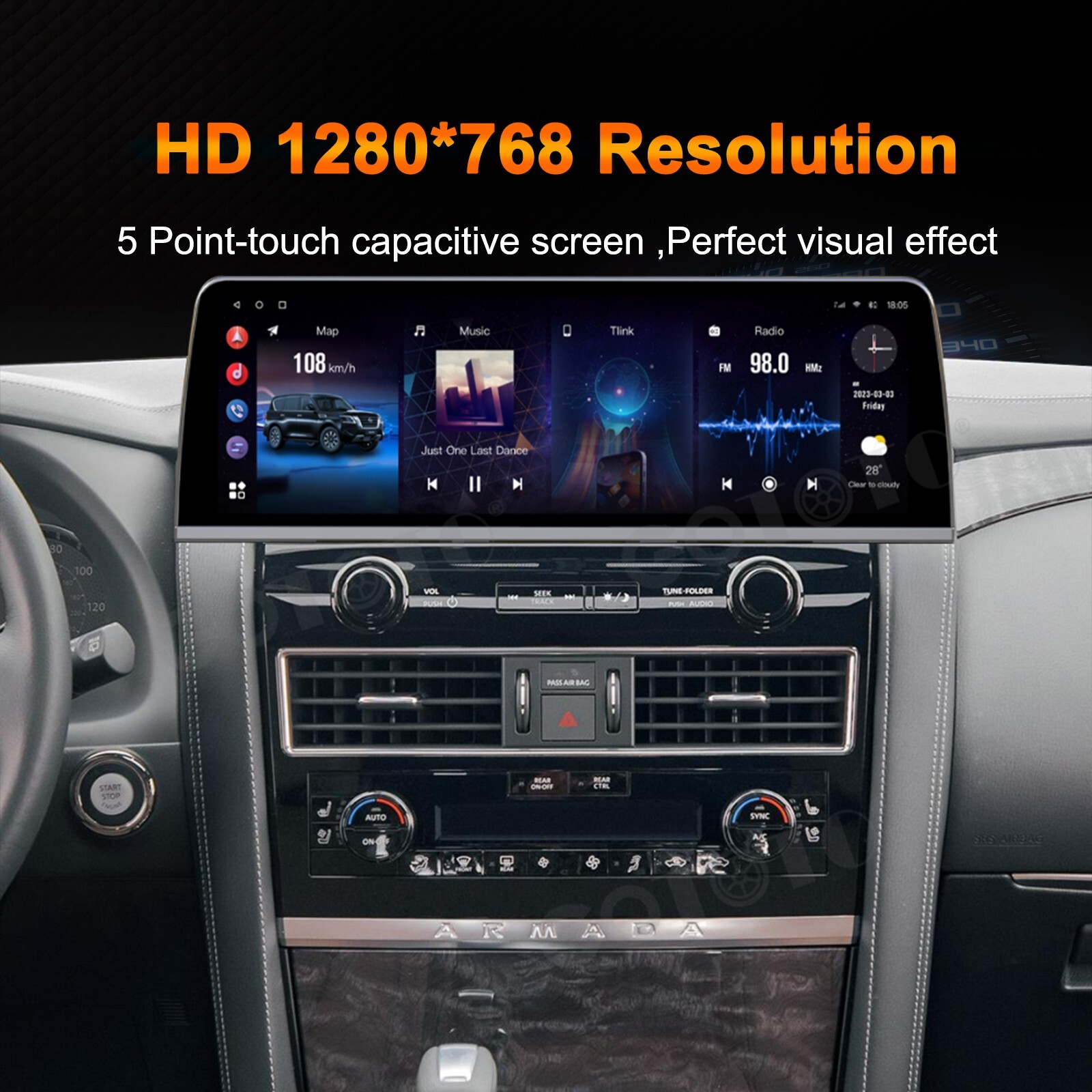 Android Car Radio for Nissan Armada Patrol Royale SL Y62 QX80 QX56 2010-2020