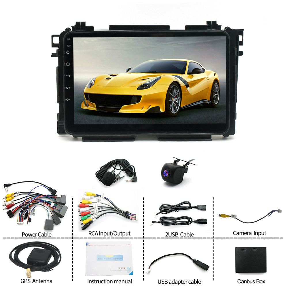 For Honda Vezel HR-V 2014-2019 Android 13 Car Stereo Radio Gps with Carplay SWC