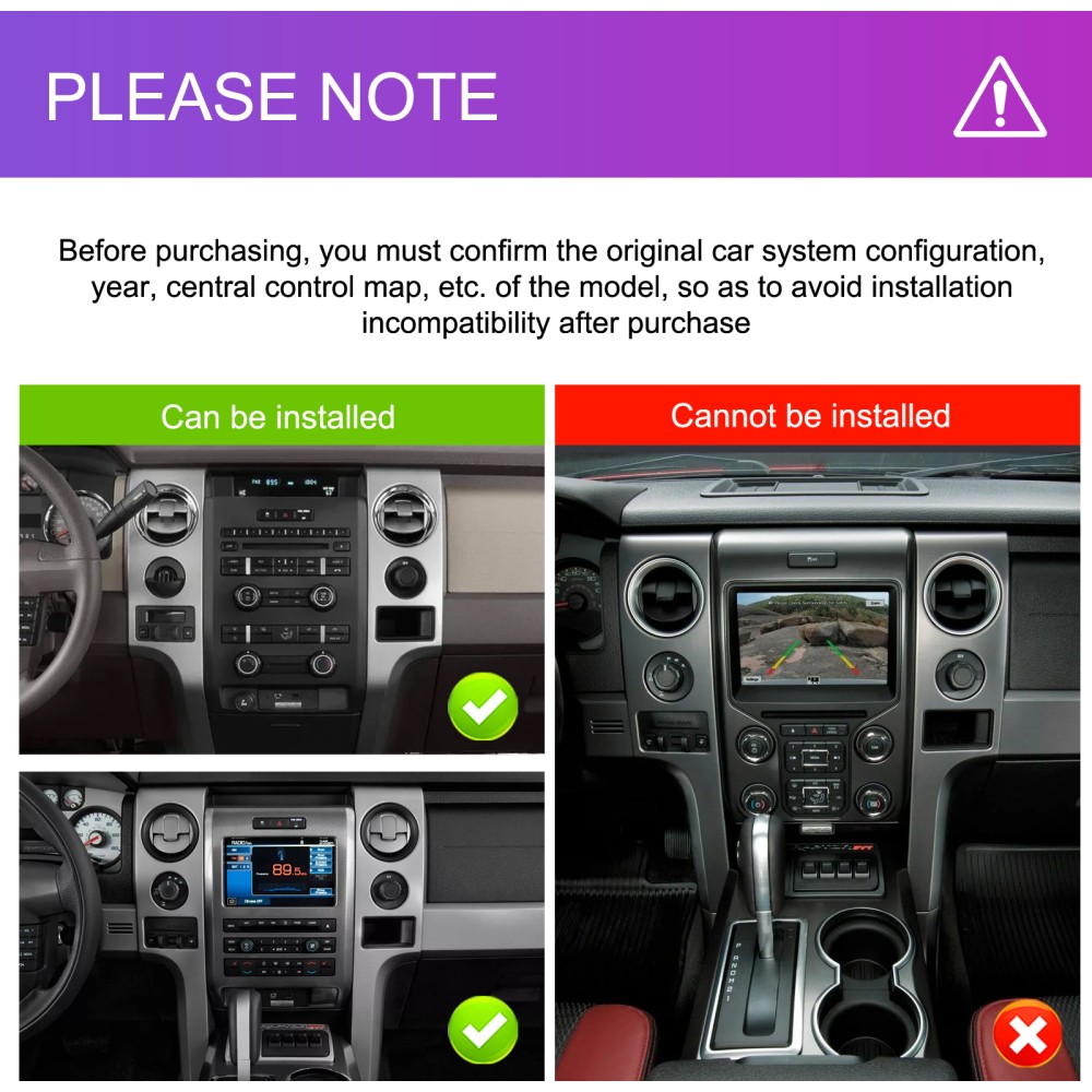 Apple Carplay For Ford F150 2009-2014 Android 13 Car Stereo Radio Navi Headunit