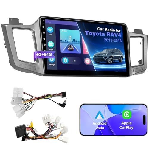 4G+64G Car Radio Stereo for Toyota RAV4 2013-2018, Wireless For RAV4 2013-2018