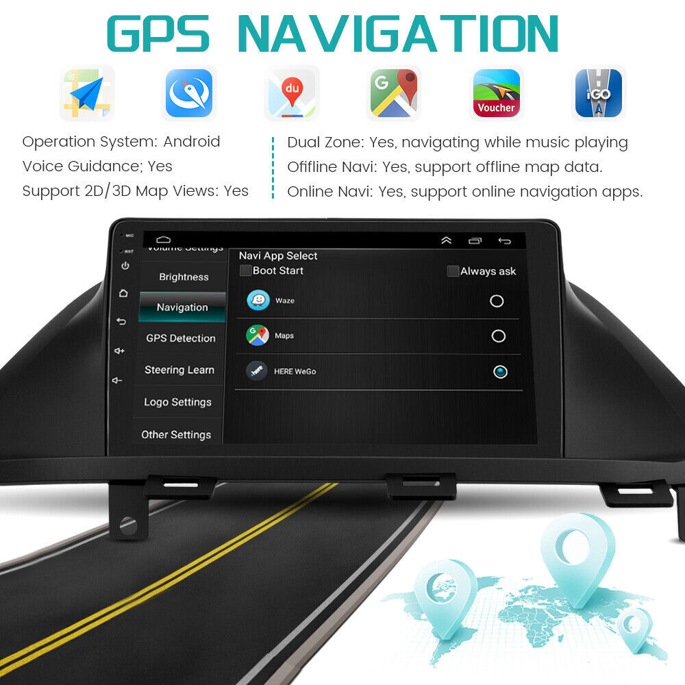GPS Navi Apple Carplay Car Stereo Radio Android 13 For Honda Odyssey 2005-2010