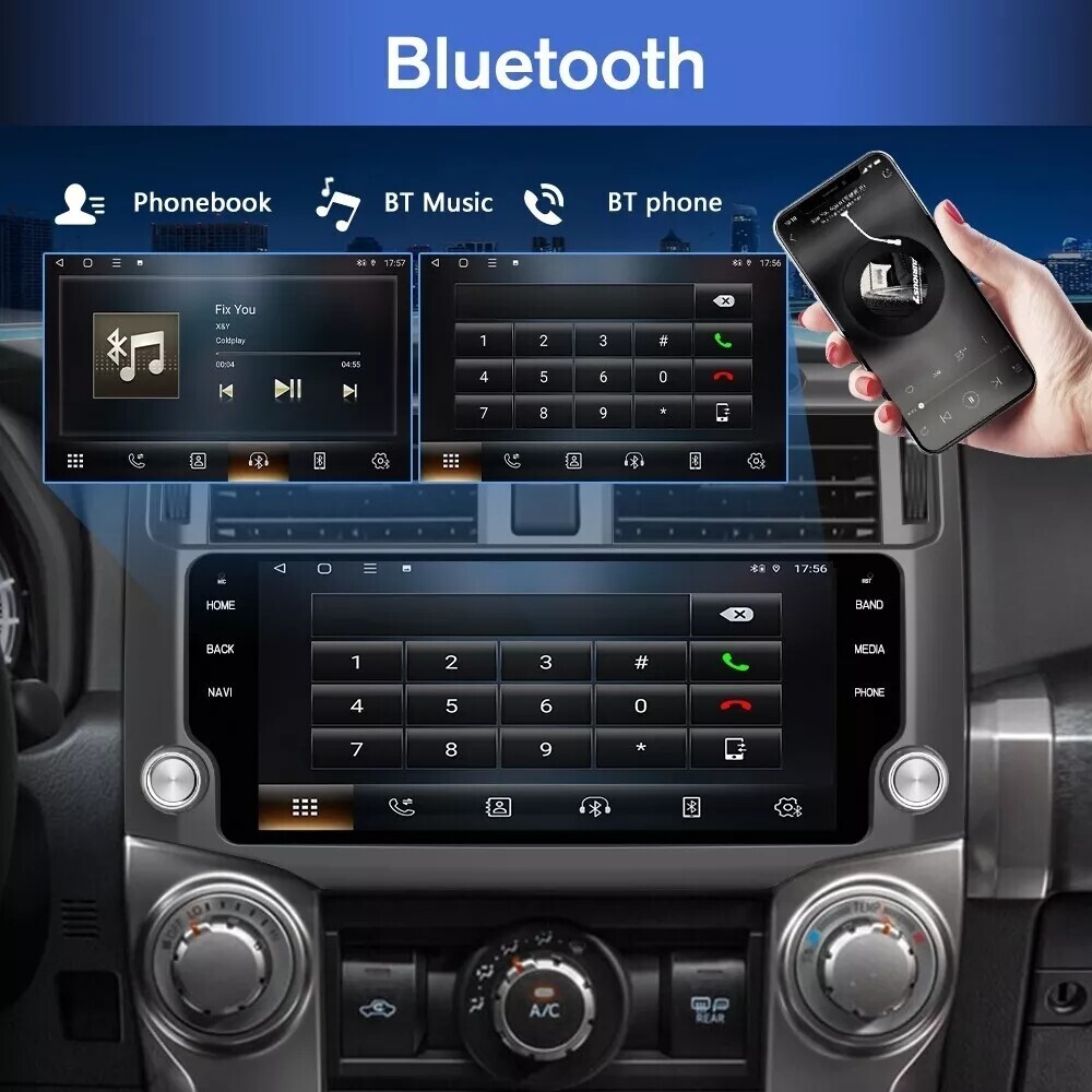 9” Car Stereo Radio Auto Android Carplay 2+32GB For Toyota 4Runner 2010-2021