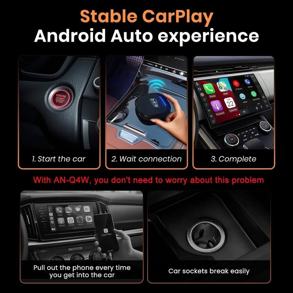 MMB MAX Magic Ai Box 4.0, Wireless CarPlay/Android Auto Adapter, 2025 Upgraded 8