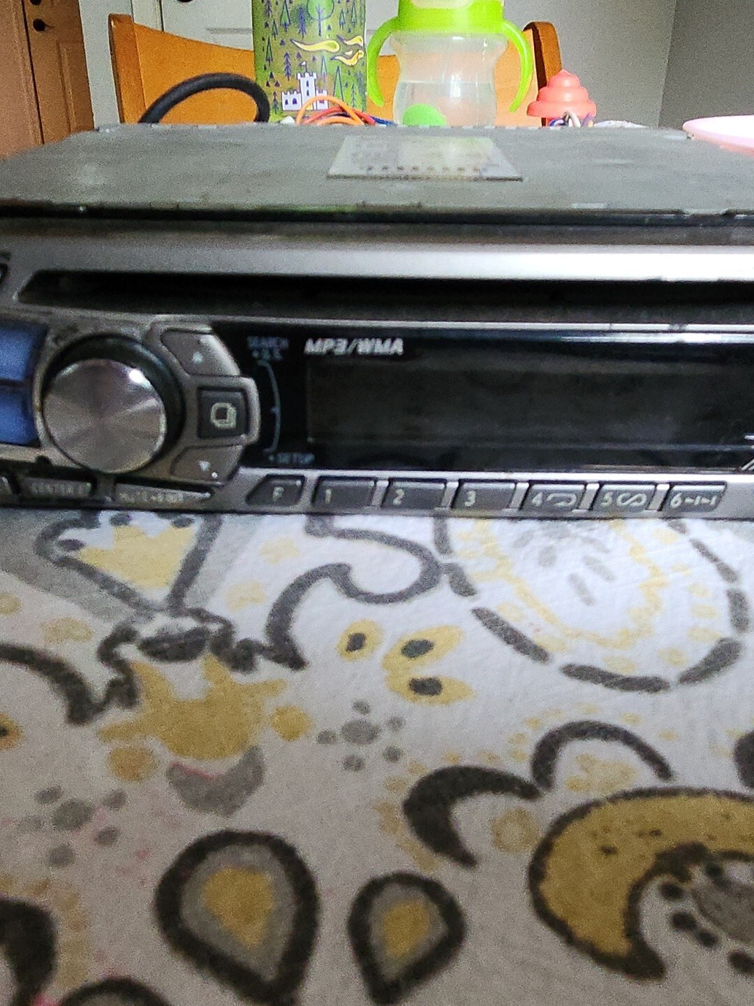 ALPINE CDA-9827 CD Player XM SAT Ready MP3/WMA/AAC BASS Engine untested