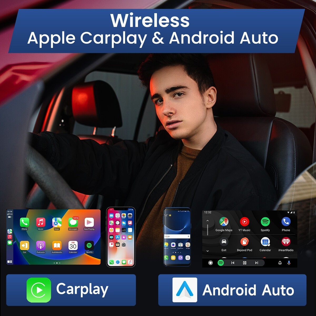 For 2009-2013 Toyota Corolla Radio Carplay Stereo Backup Cam 4+64G 9in Head Unit