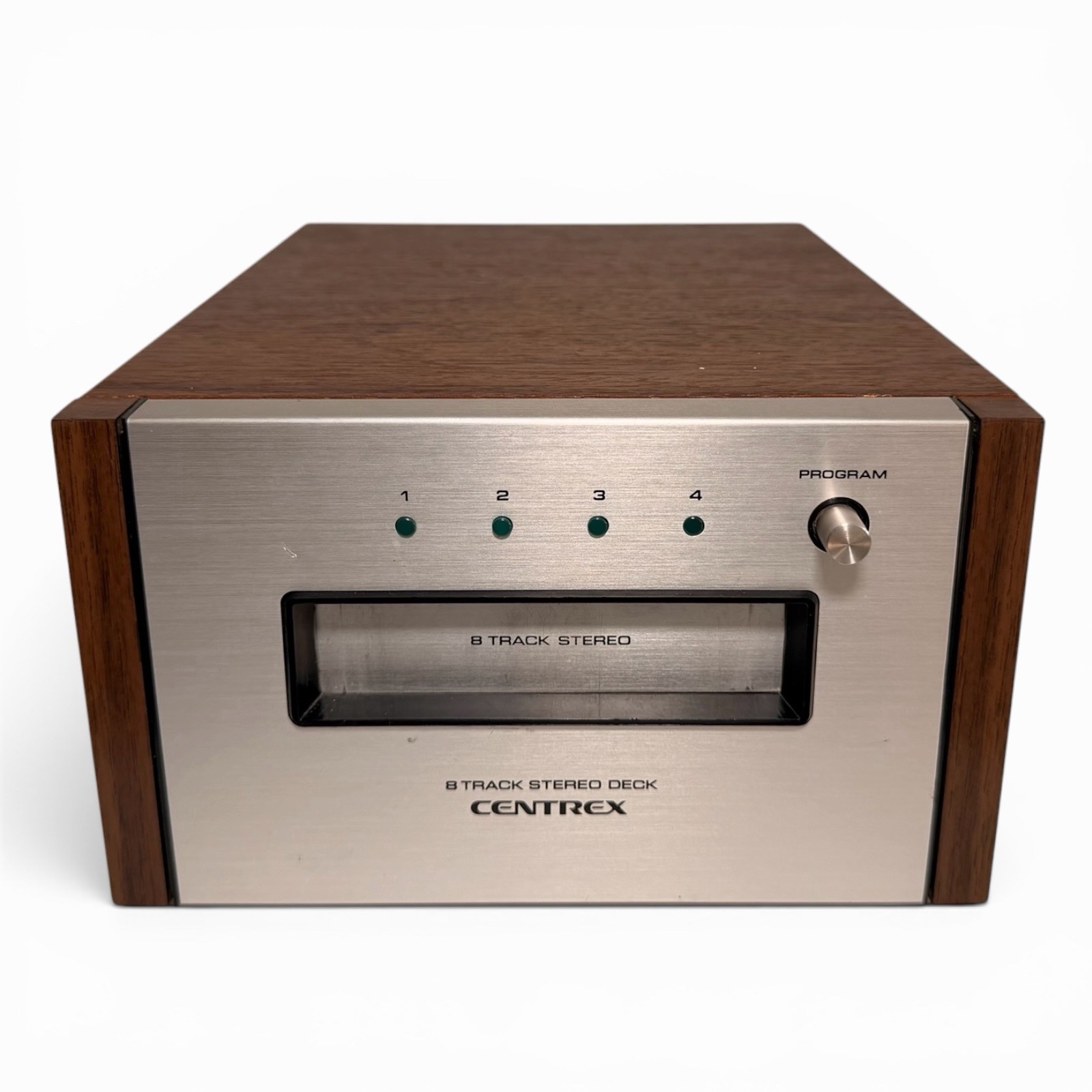 Centrex by Pioneer TH-30 8 Track Stereo Deck Silver Wood Case Home Audio Player