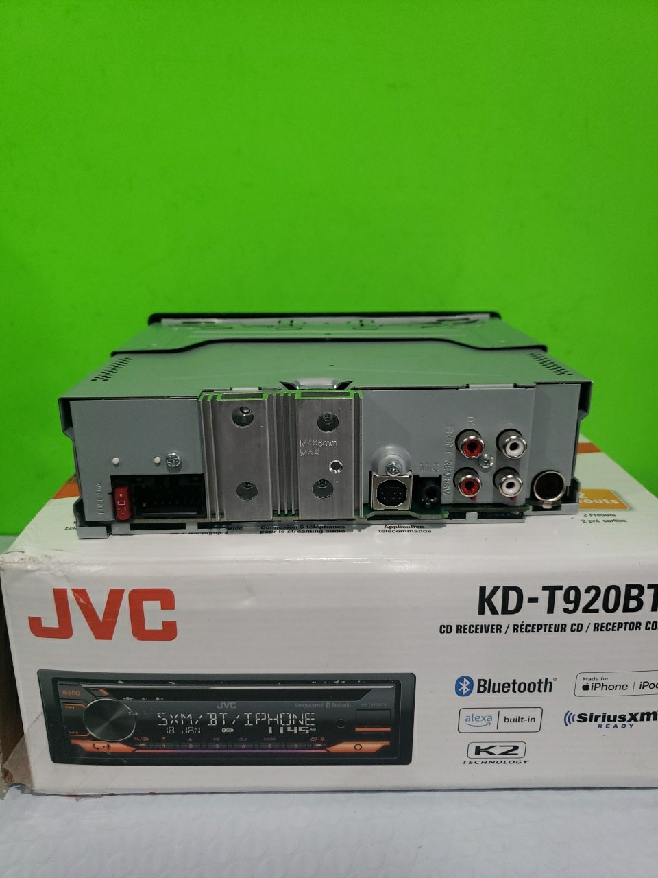 NIB JVC KD-T920BTS 1-DIN, AM/FM/CD Car Audio Receiver w/ Bluetooth USB Open Box
