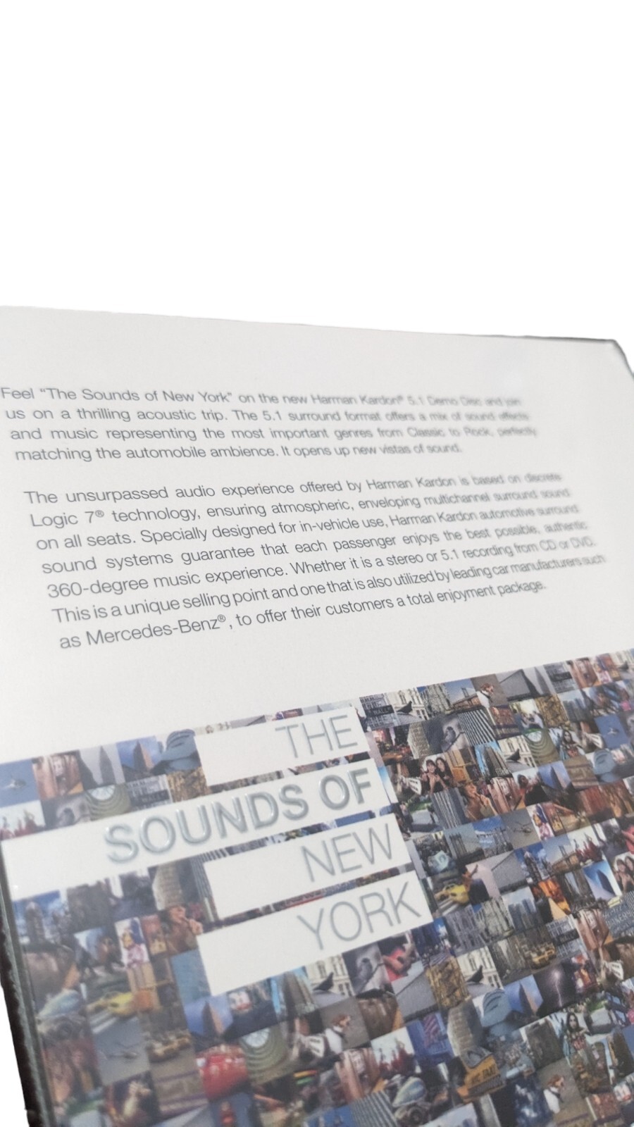 Harman Kardon Logic 7 The Sounds Of New York 5.1 Demo Disc