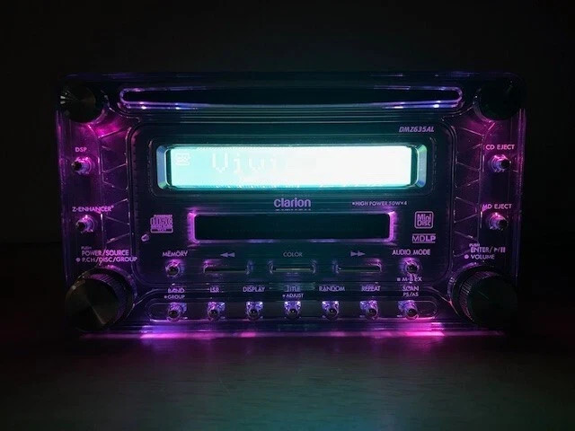 Clarion ADDZEST DMZ635 2DIN CD MD Car Audio Player JDM Tested