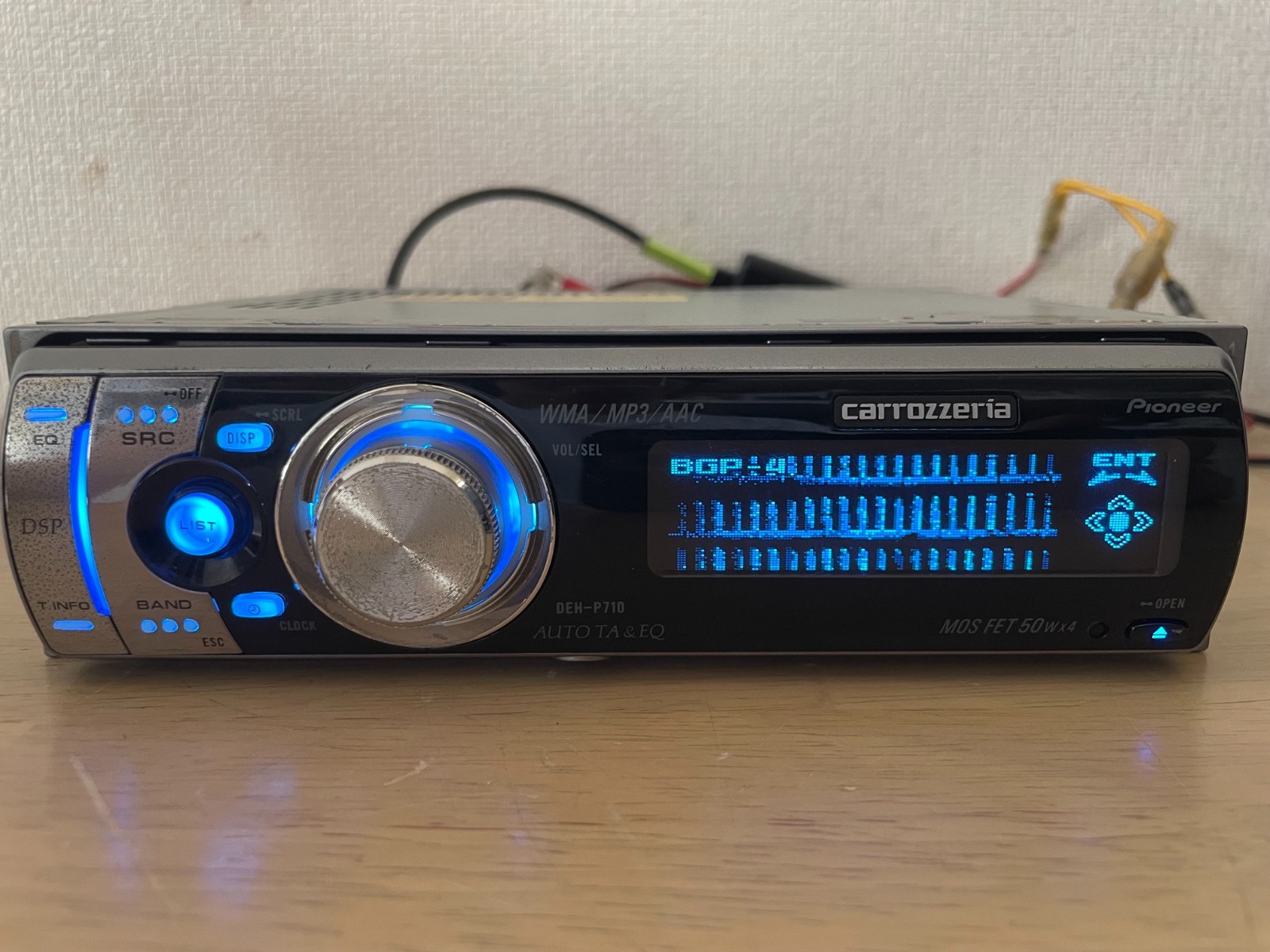 Pioneer Carrozzeria DEH-P710 1DIN Car Audio CD Bluetooth Player Tested Working