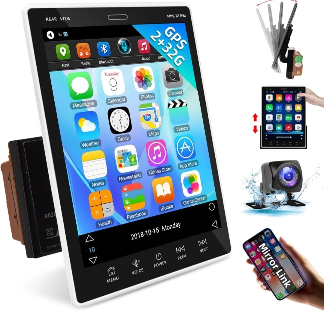 Double Din Car Stereo Android Car Radio Touchscreen with Bluetooth, Rimoody…