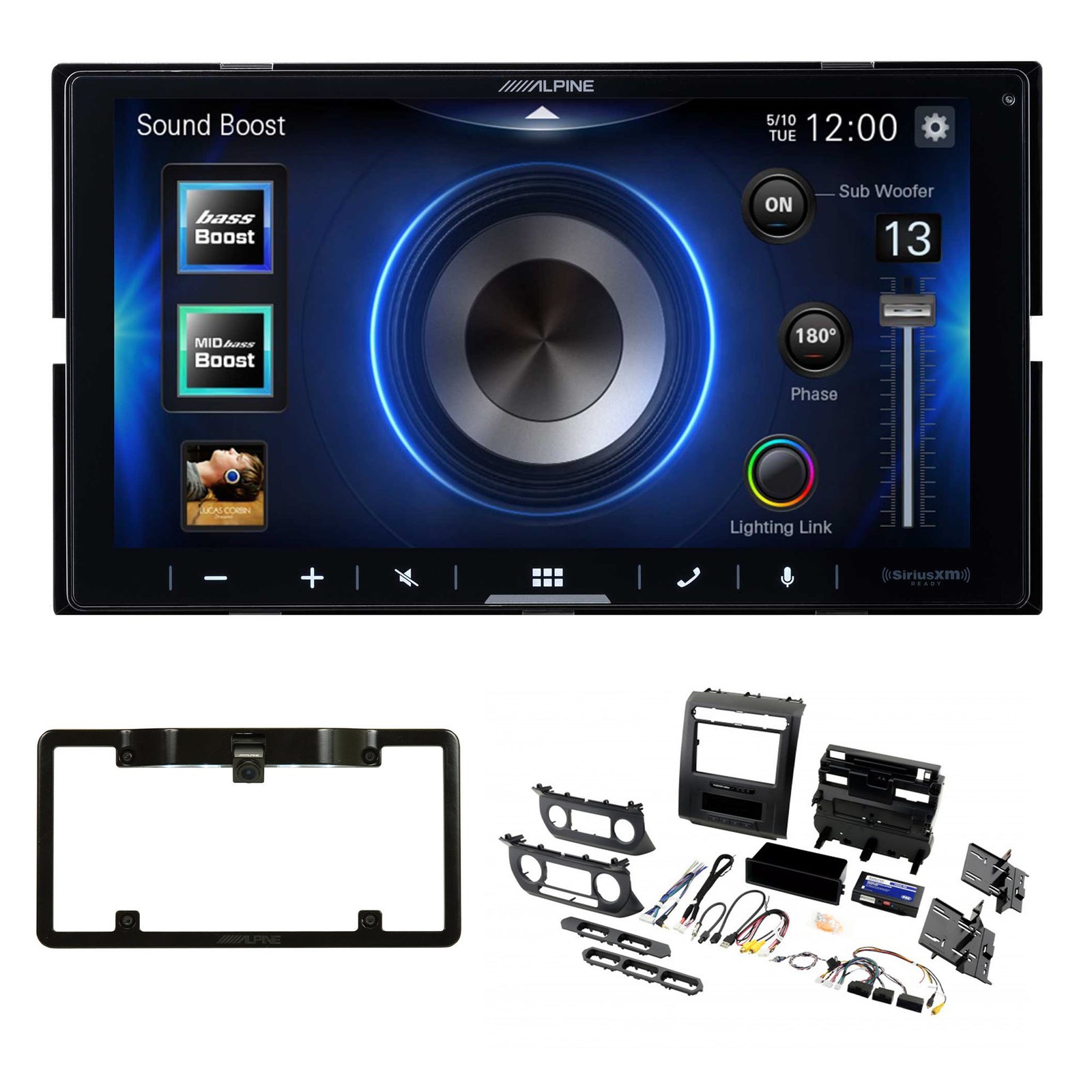 Alpine ILX-W670, PAC RPK4-FD2101, 2015+ Ford Truck Kit, Back Up Camera & Frame