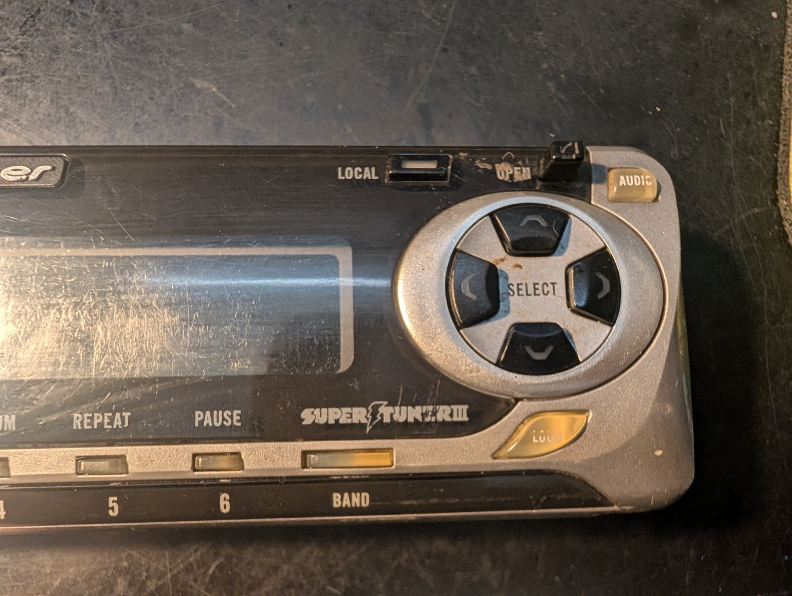 Pioneer DEH-34 MOSFET 50Wx4 Car CD Player FACEPLATE ONLY