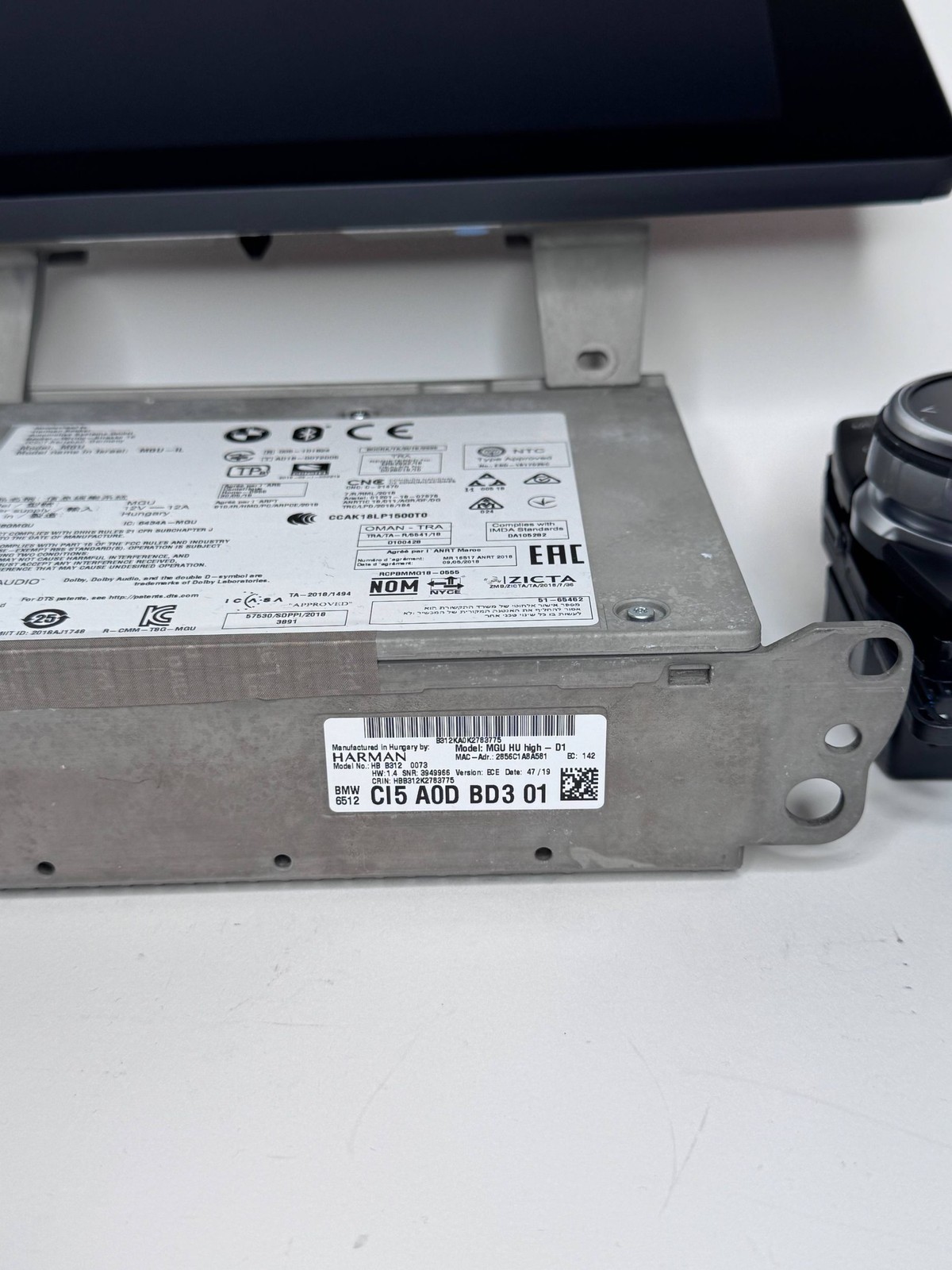 BMW 5 G30 G31 2017 Radio / CD Player / DVD Player / Navigation 9826394 HBE334
