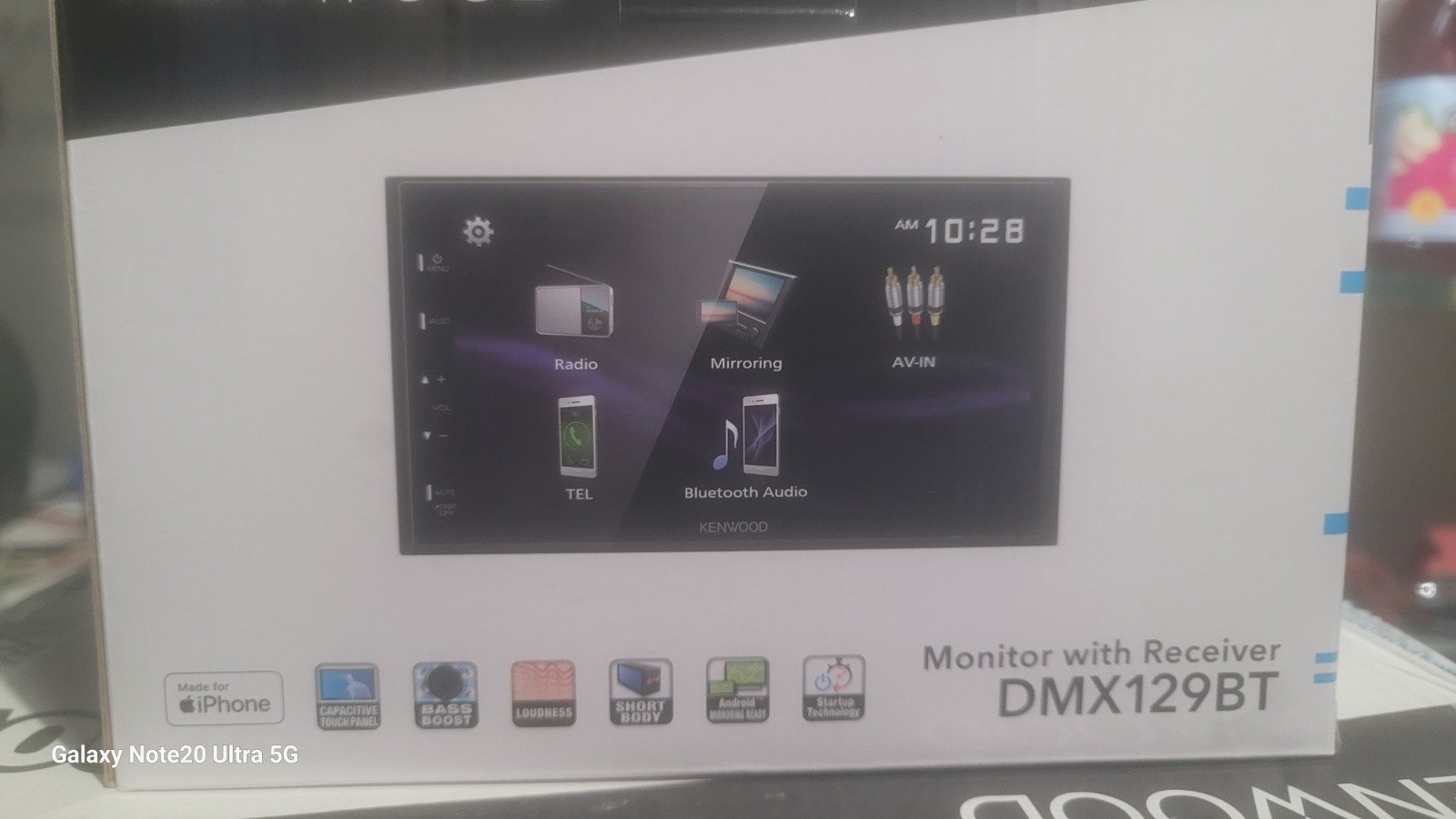 Kenwood Bundle DMX129BT 6.8 LCD Touchscreen Ml Car Stereo +subwoofer Kfc-w120svc