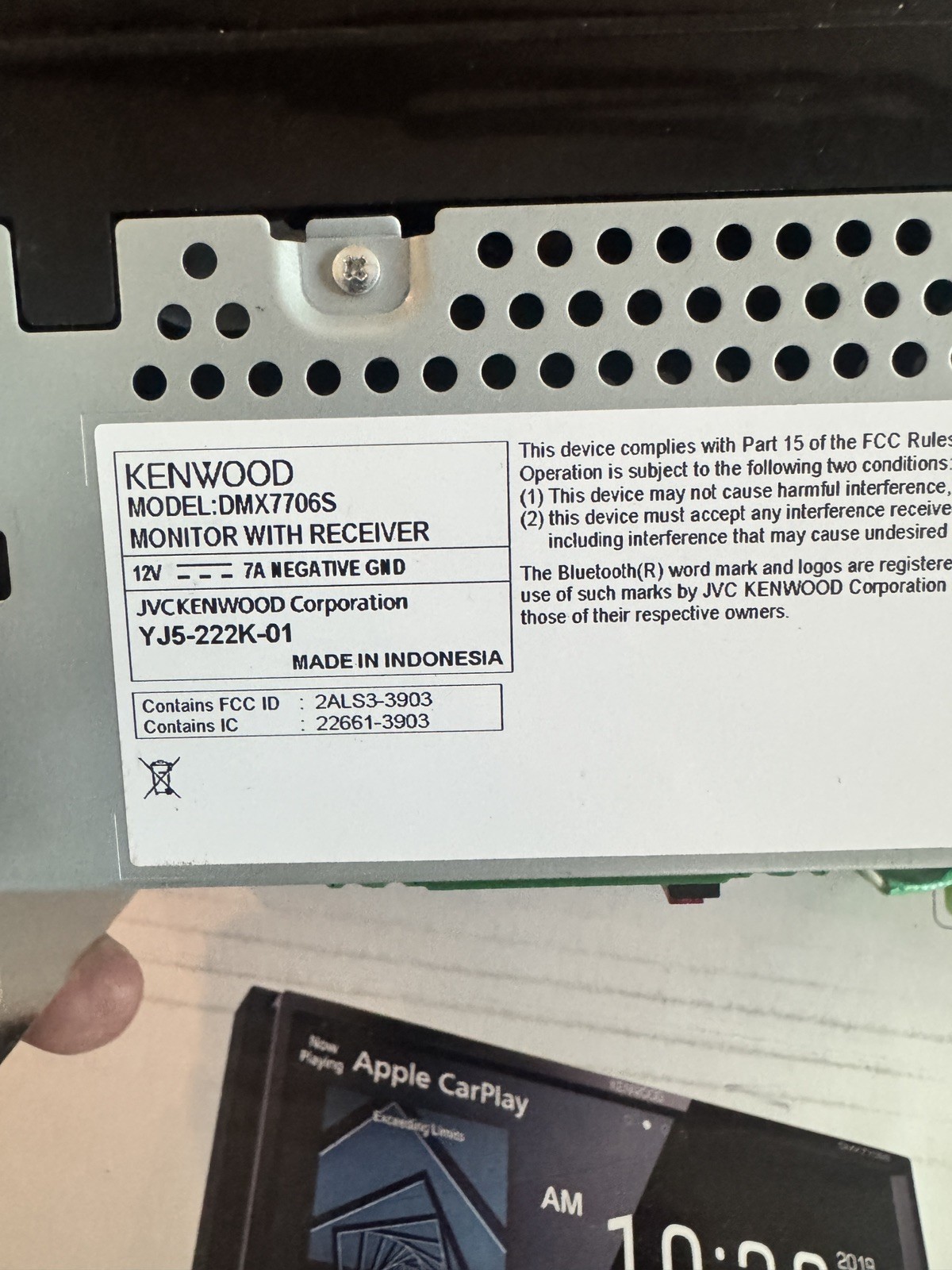 Kenwood DMX7706S + iDatalink Maestro RR 2010-2014 Mustang CarPlay Dash Kit